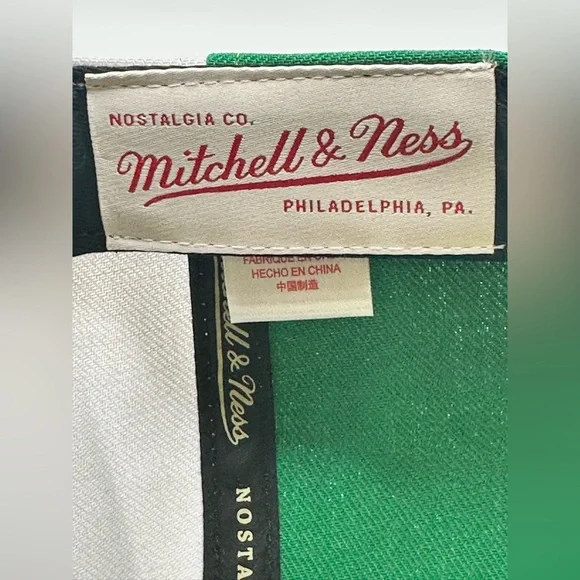 Boston Celtics Mitchell & Ness Pinwheel Limited Snapback Adult Hat - Picture 7 of 9